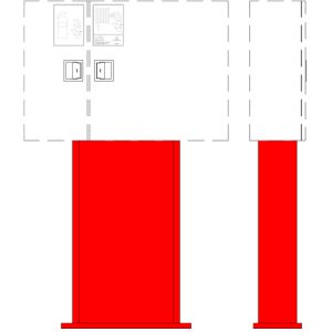 ESTRUTURA DE SUPORTE BASE P/MODELO M